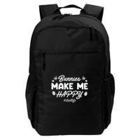 Bunny Make Me Happy Dad Life Easter Dad Father's Day Easter Day Backpack