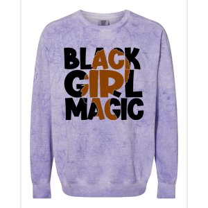 Black Magic Melanin Power Black History Month Funny Gift Colorblast Crewneck Sweatshirt