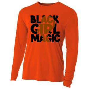 Black Magic Melanin Power Black History Month Funny Gift Cooling Performance Long Sleeve Crew