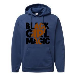 Black Magic Melanin Power Black History Month Funny Gift Performance Fleece Hoodie