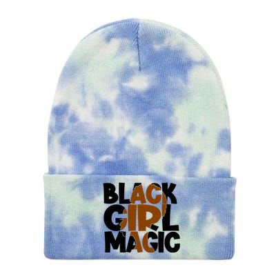 Black Magic Melanin Power Black History Month Funny Gift Tie Dye 12in Knit Beanie