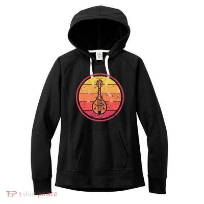 Bluegrass Music Mandolin Player Vintage Bluegrass Women's Fleece Hoodie