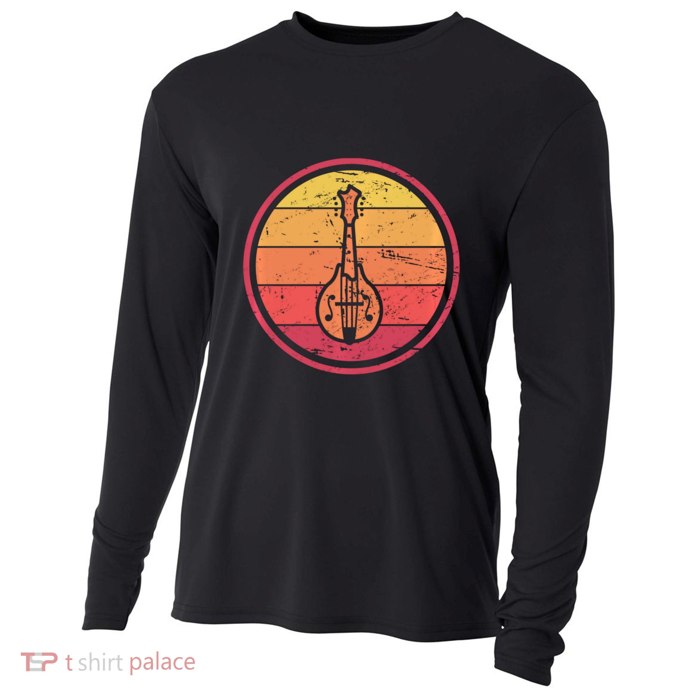 Bluegrass Music Mandolin Player Vintage Bluegrass Cooling Performance Long Sleeve Crew