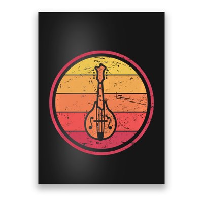 Bluegrass Music Mandolin Player Vintage Bluegrass Poster