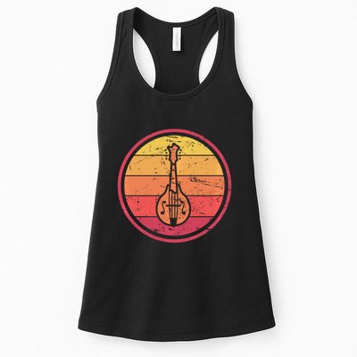 Bluegrass Music Mandolin Player Vintage Bluegrass Womens Tank Top