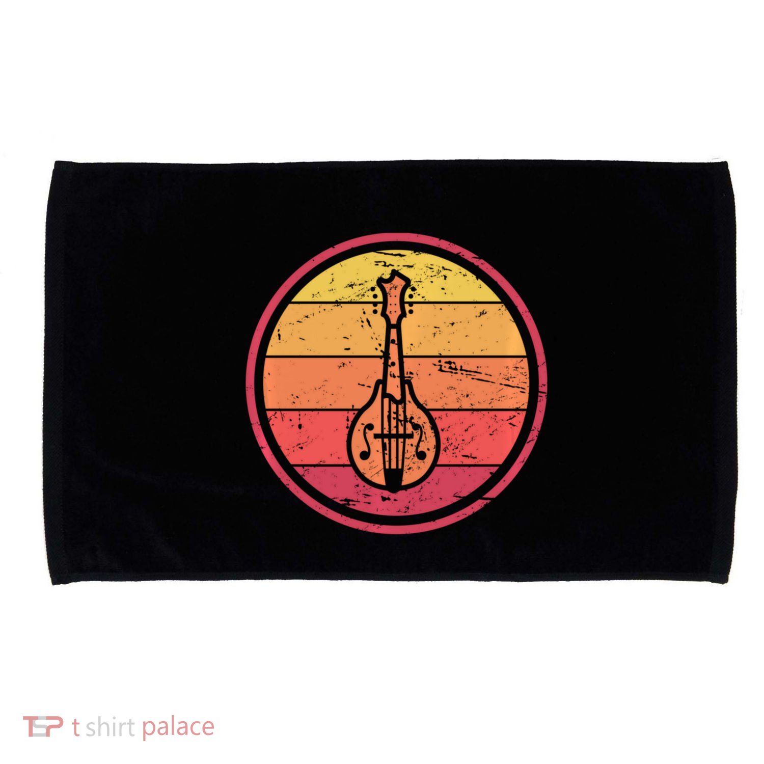 Bluegrass Music Mandolin Player Vintage Bluegrass Microfiber Hand Towel