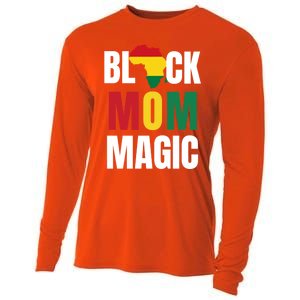 Black Mom Magic Black History Month Gift African American Gift Cooling Performance Long Sleeve Crew