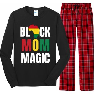 Black Mom Magic Black History Month Gift African American Gift Long Sleeve Pajama Set