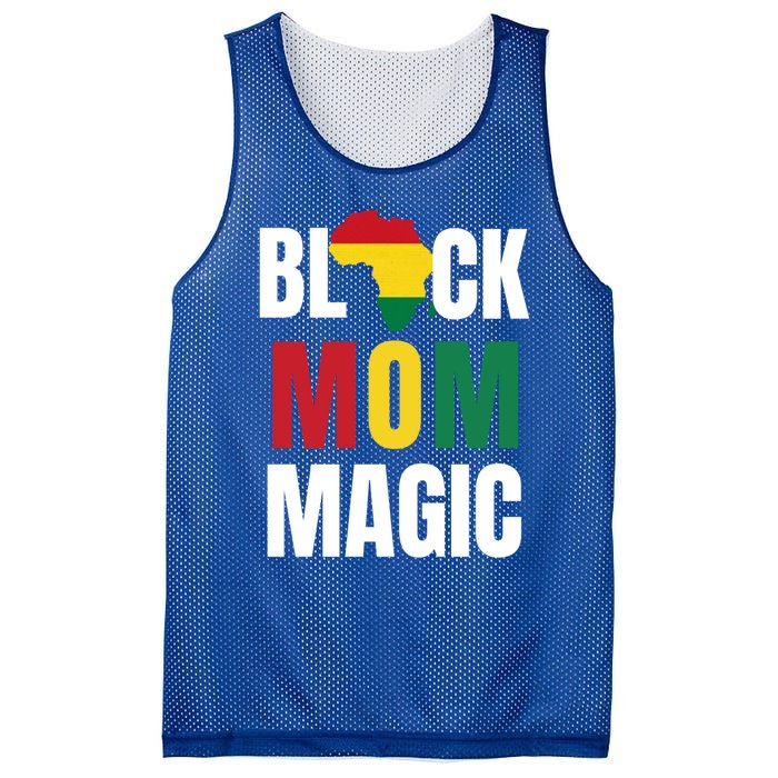 Black Mom Magic Black History Month Gift African American Gift Mesh Reversible Basketball Jersey Tank