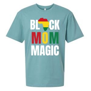 Black Mom Magic Black History Month Gift African American Gift Sueded Cloud Jersey T-Shirt