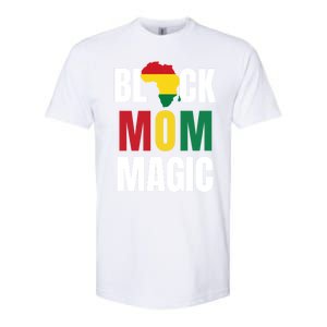 Black Mom Magic Black History Month Gift African American Gift Softstyle CVC T-Shirt