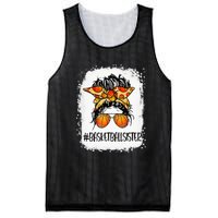 Basketball Mom Messy Bun Mama Bleached Basketball Player Mesh Reversible Basketball Jersey Tank