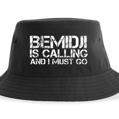 Bemidji Mn Minnesota Funny City Trip Home Roots Usa Gift Sustainable Bucket Hat