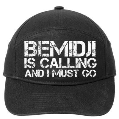 Bemidji Mn Minnesota Funny City Trip Home Roots Usa Gift 7-Panel Snapback Hat