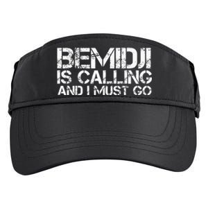 Bemidji Mn Minnesota Funny City Trip Home Roots Usa Gift Adult Drive Performance Visor