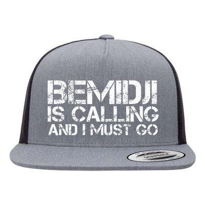 Bemidji Mn Minnesota Funny City Trip Home Roots Usa Gift Flat Bill Trucker Hat