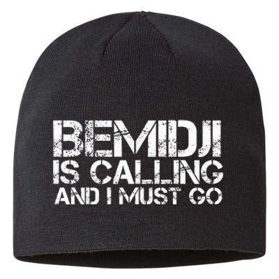 Bemidji Mn Minnesota Funny City Trip Home Roots Usa Gift Sustainable Beanie