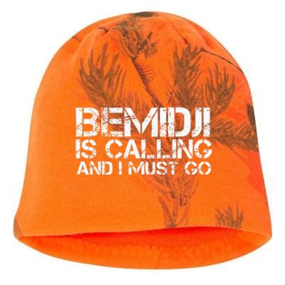 Bemidji Mn Minnesota Funny City Trip Home Roots Usa Gift Kati - Camo Knit Beanie