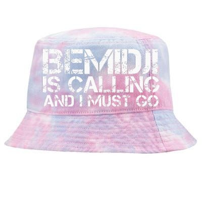 Bemidji Mn Minnesota Funny City Trip Home Roots Usa Gift Tie-Dyed Bucket Hat