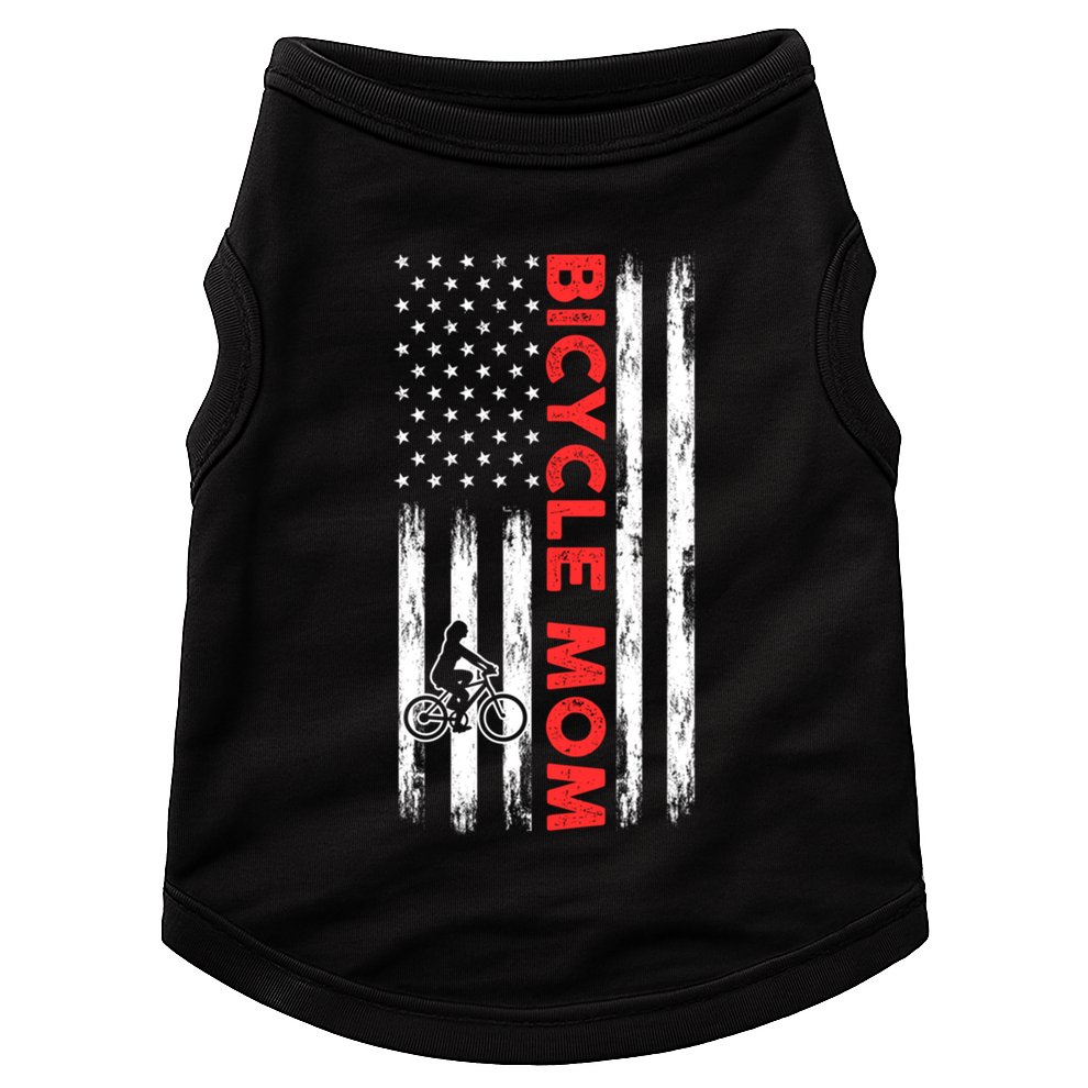 Biking Mom Mother Cycling Mountain Biking Cyclist Bicycle Gift Doggie Tank