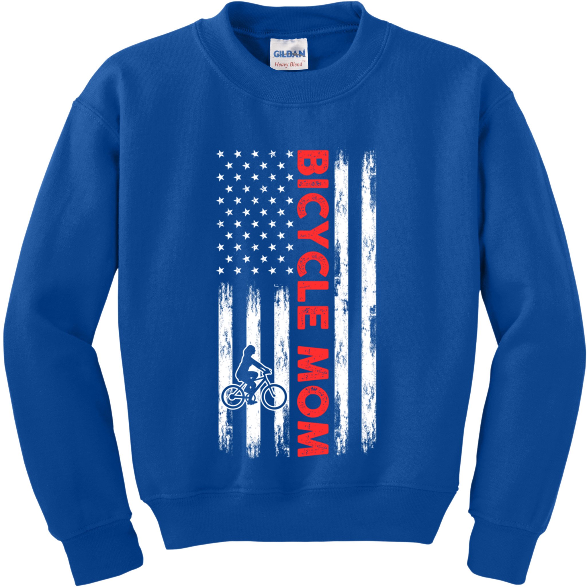Biking Mom Mother Cycling Mountain Biking Cyclist Bicycle Gift Kids Sweatshirt