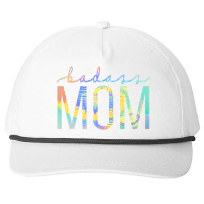 Badass Mom Mama Strong As A Mother Cute Mom Tiegiftdye Cool Gift Snapback Five-Panel Rope Hat