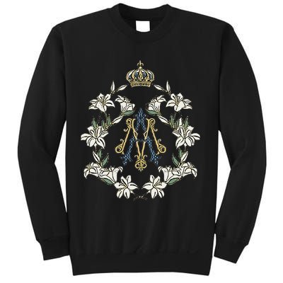 Blessed Mother Marian Catholic Symbol Sweatshirt