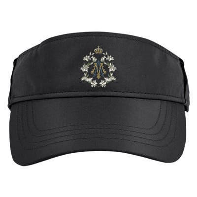 Blessed Mother Marian Catholic Symbol Adult Drive Performance Visor