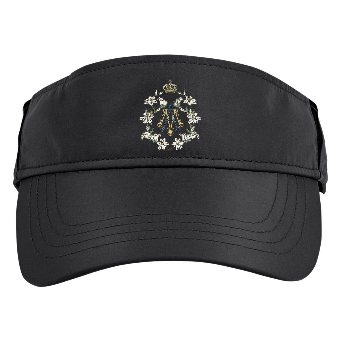 Blessed Mother Marian Catholic Symbol Adult Drive Performance Visor