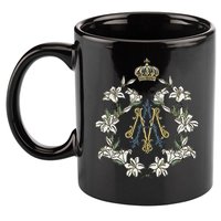 Blessed Mother Marian Catholic Symbol 11oz C Handle Ceramic Mug
