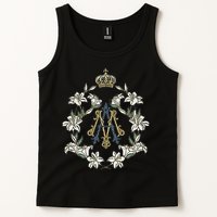 Blessed Mother Marian Catholic Symbol Tank Top