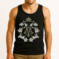 Blessed Mother Marian Catholic Symbol Tank Top