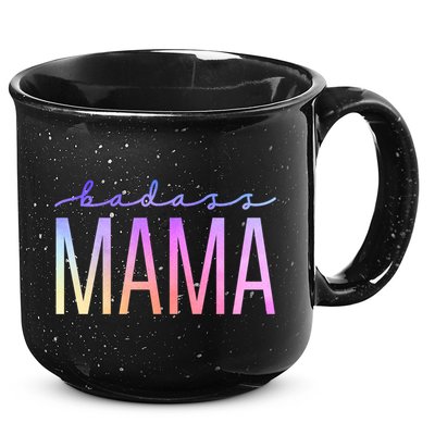 Badass Mom Mama Strong As A Mother Funny Cute Mom Gift 15oz Campfire Ceramic Mug