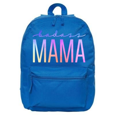 Badass Mom Mama Strong As A Mother Funny Cute Mom Gift 16 in Basic Backpack