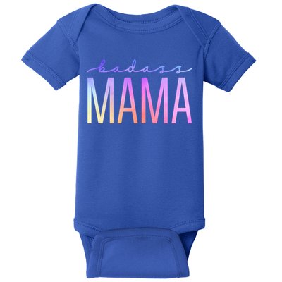 Badass Mom Mama Strong As A Mother Funny Cute Mom Gift Baby Bodysuit