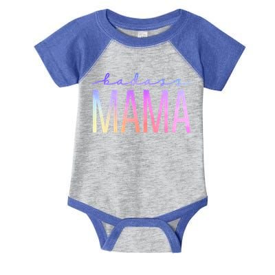 Badass Mom Mama Strong As A Mother Funny Cute Mom Gift Infant Baby Jersey Bodysuit
