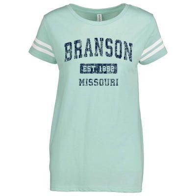 Branson Missouri Mo Vintage Sports Design Enza Ladies Jersey Football T-Shirt