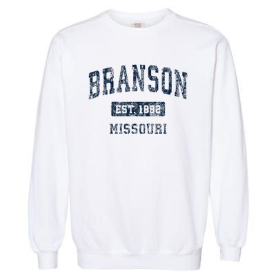 Branson Missouri Mo Vintage Sports Design Garment-Dyed Sweatshirt