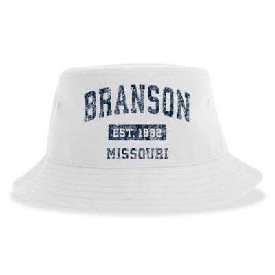 Branson Missouri Mo Vintage Sports Design Sustainable Bucket Hat