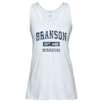 Branson Missouri Mo Vintage Sports Design Ladies Essential Flowy Tank