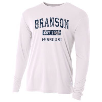 Branson Missouri Mo Vintage Sports Design Cooling Performance Long Sleeve Crew