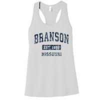 Branson Missouri Mo Vintage Sports Design Women's Racerback Tank