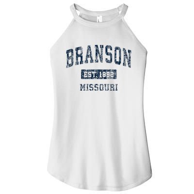 Branson Missouri Mo Vintage Sports Design Women’s Perfect Tri Rocker Tank