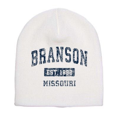 Branson Missouri Mo Vintage Sports Design Short Acrylic Beanie