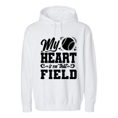 Baseball Mom Meaningful Gift Baseball Lover Cool Gift Garment-Dyed Fleece Hoodie