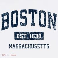Boston Massachusetts Ma Vintage Athletic Sports Design Hoodie Tall T-Shirt