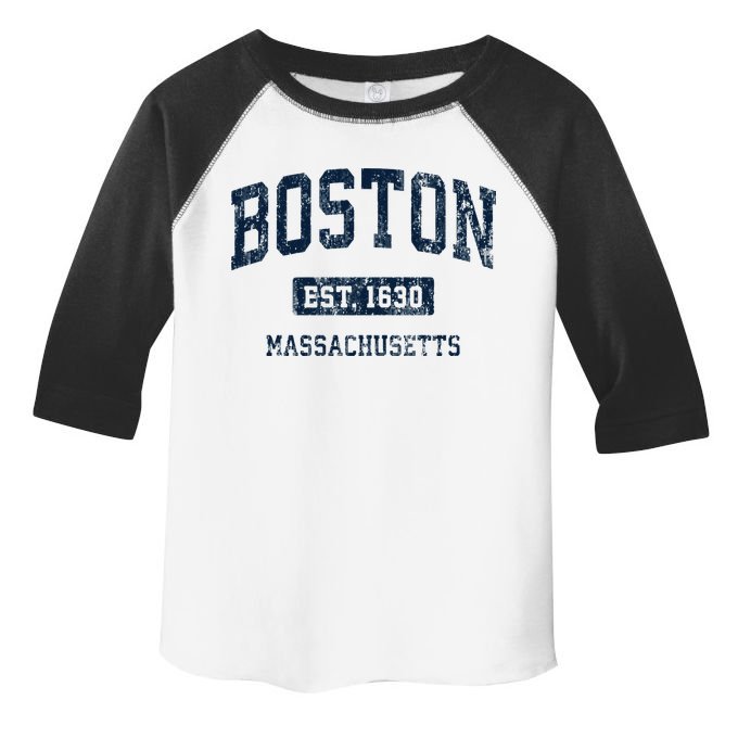 Boston Massachusetts Ma Vintage Athletic Sports Design Hoodie Toddler Fine Jersey T-Shirt