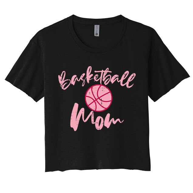 Basketball Mom Mothers Day Sports Crop Top