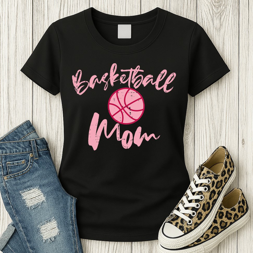 Basketball Mom Mothers Day Sports Womens T-Shirt
