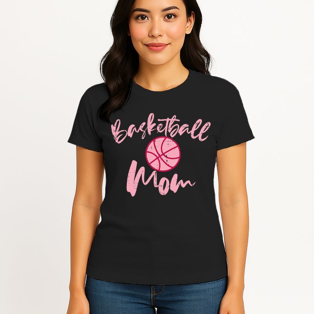 Basketball Mom Mothers Day Sports Womens T-Shirt